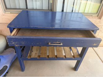 Blue table