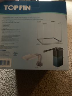 Top fin glass aquarium
