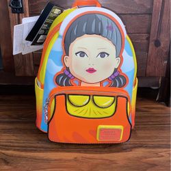 Loungefly Backpack Netflix Squid Game Doll Mini Backpack. New With Tags