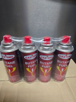 Gas One Butane Fuel Canisters 4-Pack