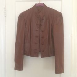Ladies genuine leather jacket