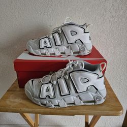 Nike Air More Uptempo 96 White, Size 12.5 With Box. FB3021-001