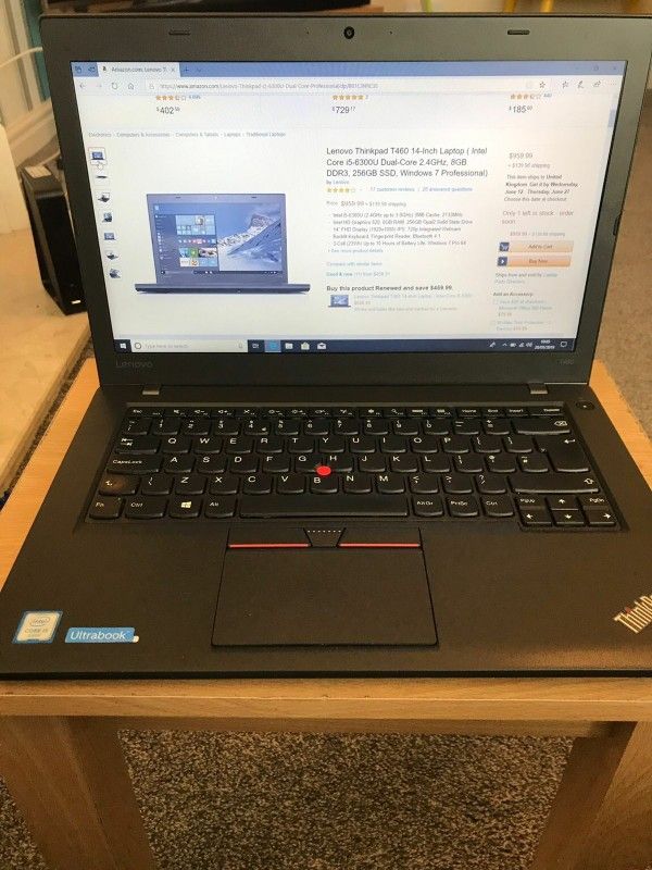 Lenovo ThinkPad T460 Business Class Laptop