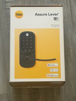 Yale Assure Lever Touchscreen Smart Lock with Wi-Fi, Black Suede