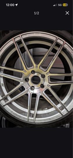 20" FERRADA F8-FR6 SILVER FORGED CONCAVE WHEELS