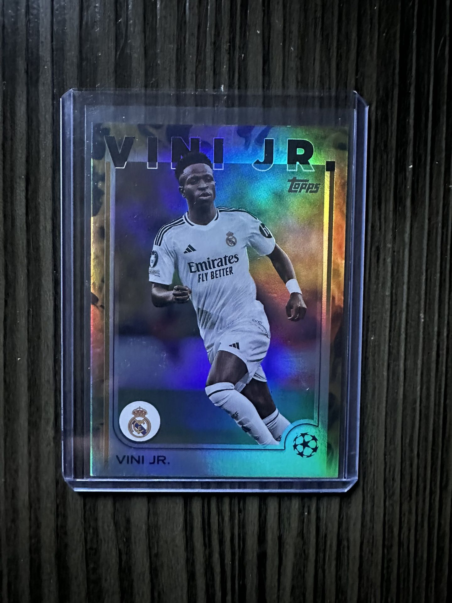 Vini Jr 2024-25 Topps UEFA Club Competitions Gold Inferno /50