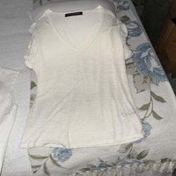 White Beige Top For Woman Size Small