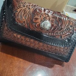 Hand Tooled Leather Bag