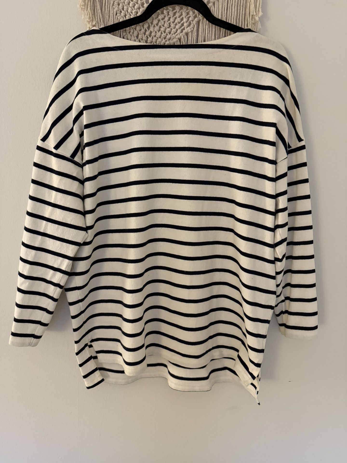 Uniqlo Oversize Striped Cotton Tunic - Unisex - Medium