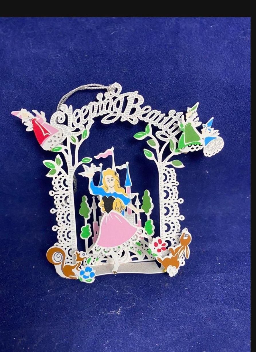 Disney Sleeping Beauty Metal Christmas Ornament