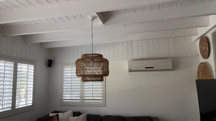 Two Ratan Chandeliers
