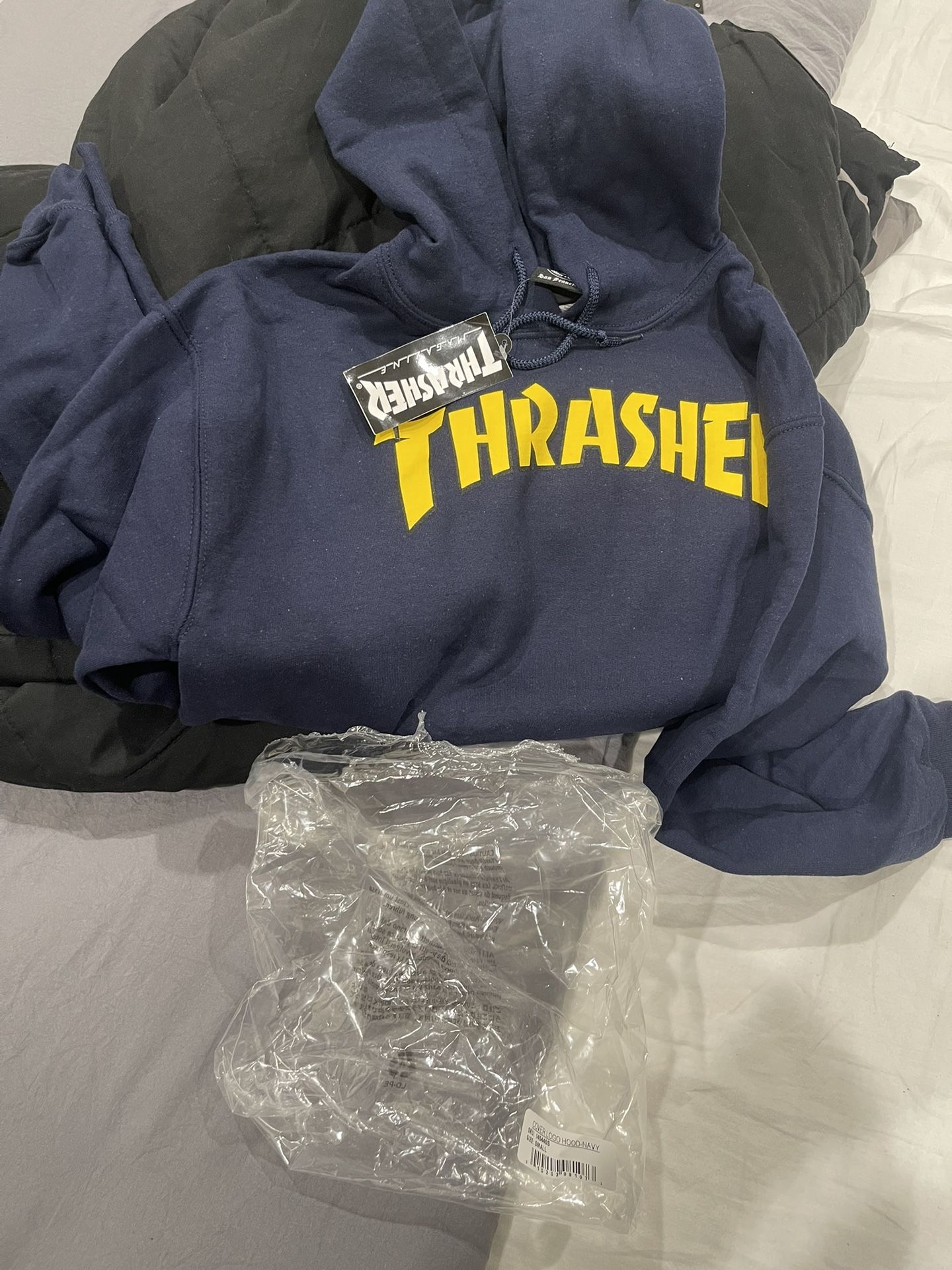 Thrasher HOODIE NAVY SIZE SMALL