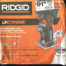 Ridged Brushless 18v Compact Router