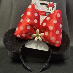 Disney Minnie Mouse Ear Headband - Red Bow