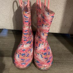 Plastic Boots Size:2 For Girls  Has Lights 