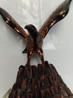 Multiple Metal Plated Eagle Statue