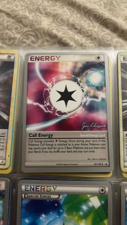 Call energy Pokémon card 2008