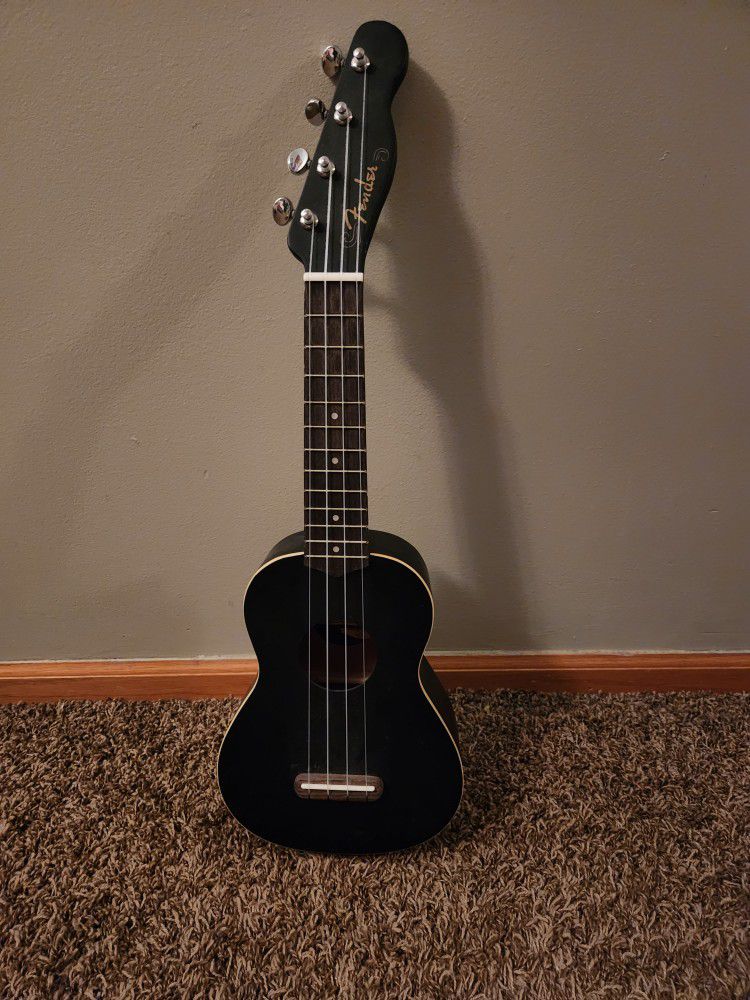 Black Fender Ukulele