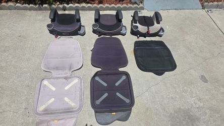 GRACO Kid/Toddler Booster seat(s) +Car Seat Protector(s), 3 sets, GREAT