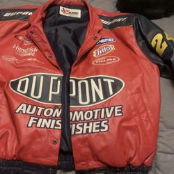 Vintage Jeff Gordon #24 DuPont Leather Racing Jacket