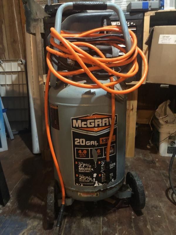 20 gallon McGraw Air Compressor 