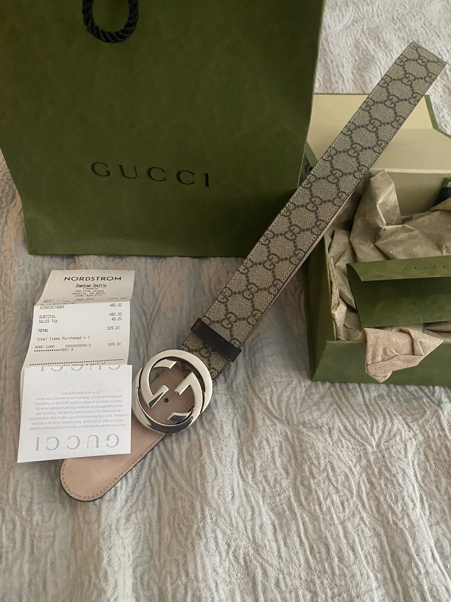 Authentic gucci belt