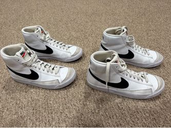 2 Pairs Youth Nike Blazer Shoes Size 6.5Y