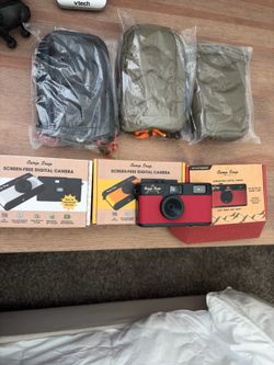 Camp snap cameras three colors