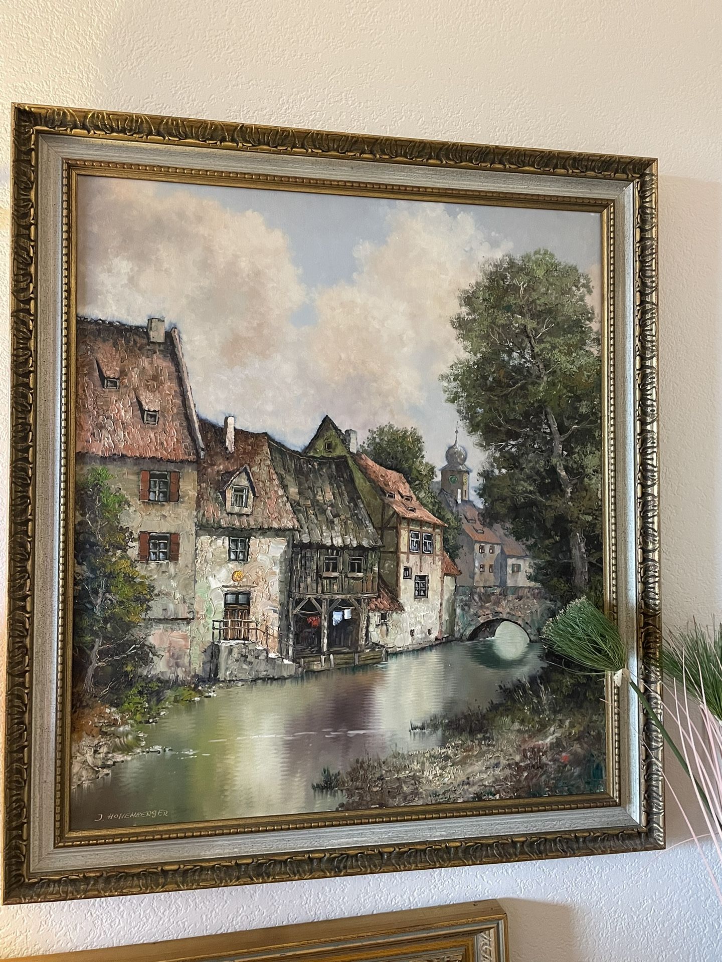 Landscape by J. Hohenberger German School, 20th Century Oil Painting
