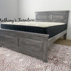 Queen Bed & Bamboo Mattress 