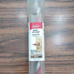 Diablo Auger Bit 5/8" 17-1/2" New $22.50