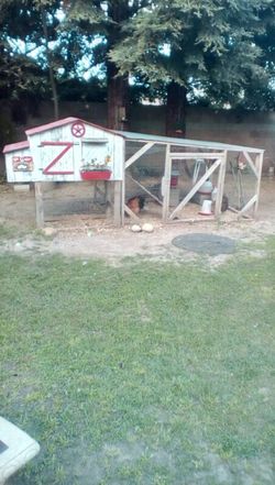 Custom backyard chicken coop