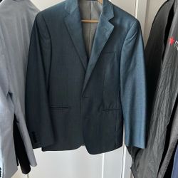 European Style Blazer Muted Blue 