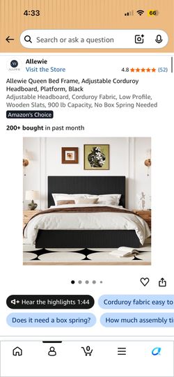 Queen bed frame