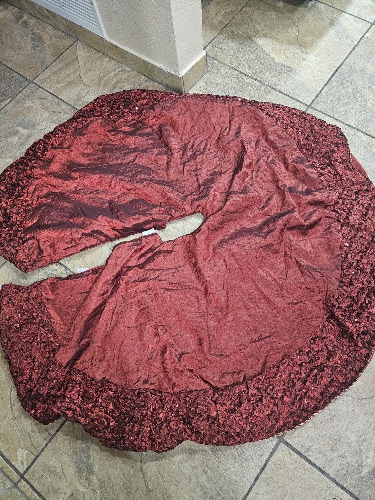 Two  Christmas Tree Skirts