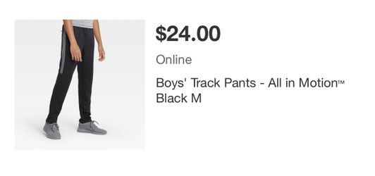 Boys jogger track pants