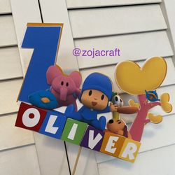 Pocoyo cake topper
