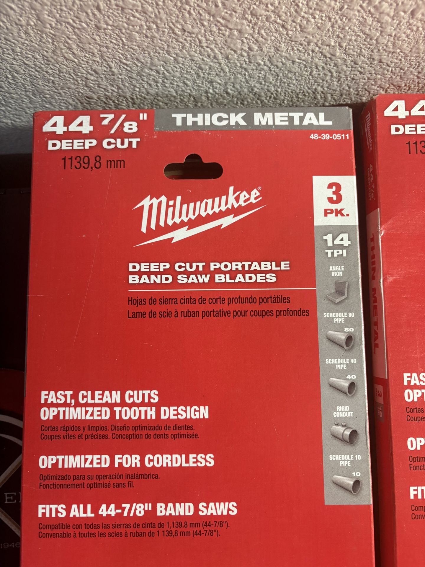 Milwaukee Deep Cut Portable Band Saw Blades