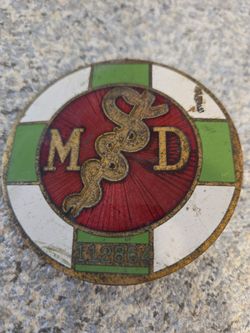License plate badge