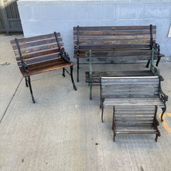 Lawn Benches In Different Sizes