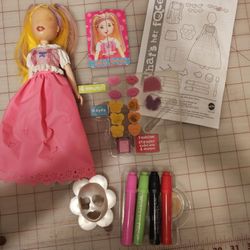 Mattel What's Her Face Party Sweet & School Hip Fashion Activity Dolls