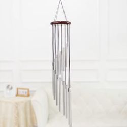 12 Tubes Classic Step By Step Rotating Multi-Tube Metal Aluminium Tube Wind Chime Creative Home Hanging Ornaments Jewelry