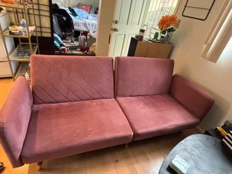 Pink Fold Down Sleep Couch