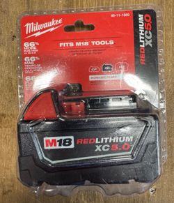 Milwaukee new 5ah battery