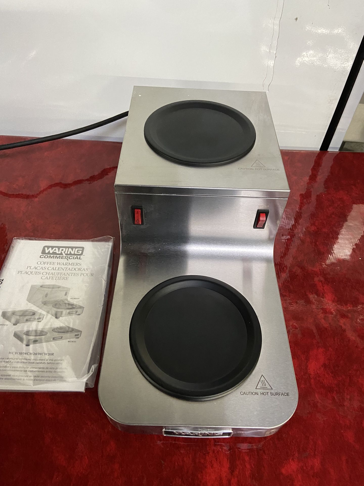 New 2 Burner Coffee Hot Plate Warmer Waring WCW20R Commercial Kitchen Table  Top Electric Decanter for Sale in Orange, CA - OfferUp