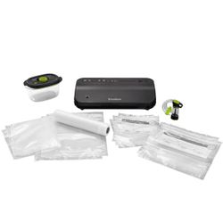 FoodSaver FM2000 Vacuum Sealer Starter System with Bags & Marinate Container - Black