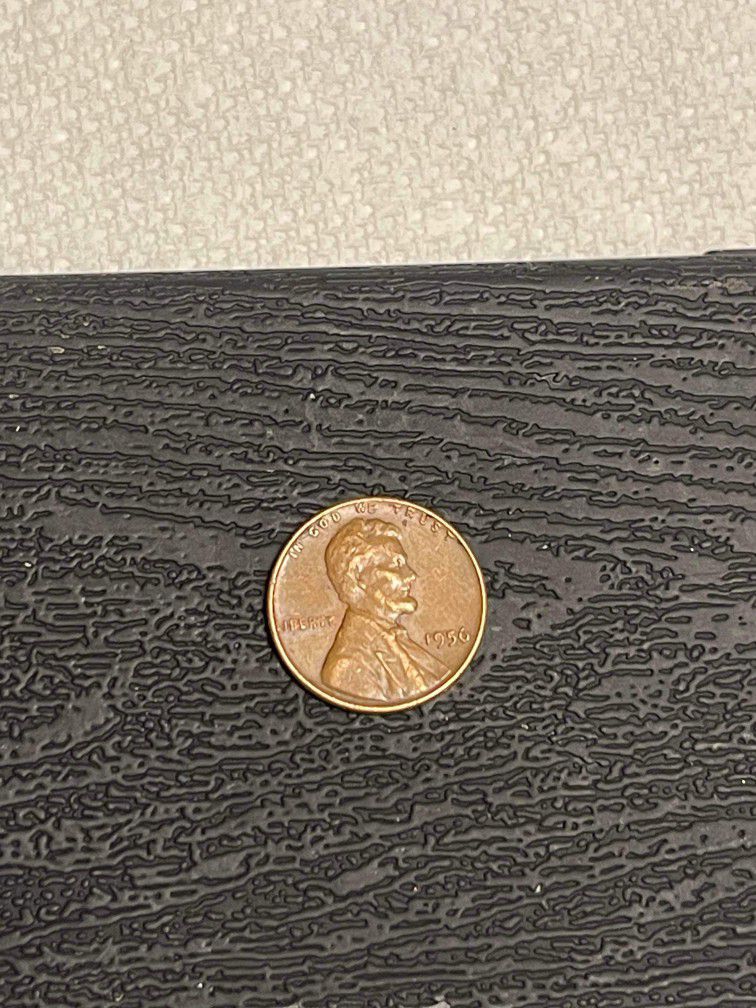 1956 No Mint Mark Wheat Penny