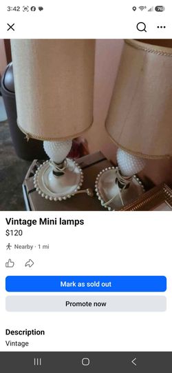 Vintage mini lamps