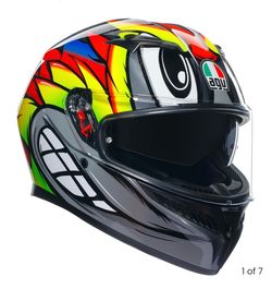 Biker helmet flamed cartoon agv with DOT numbers