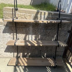 3 Tier Wood Shelves